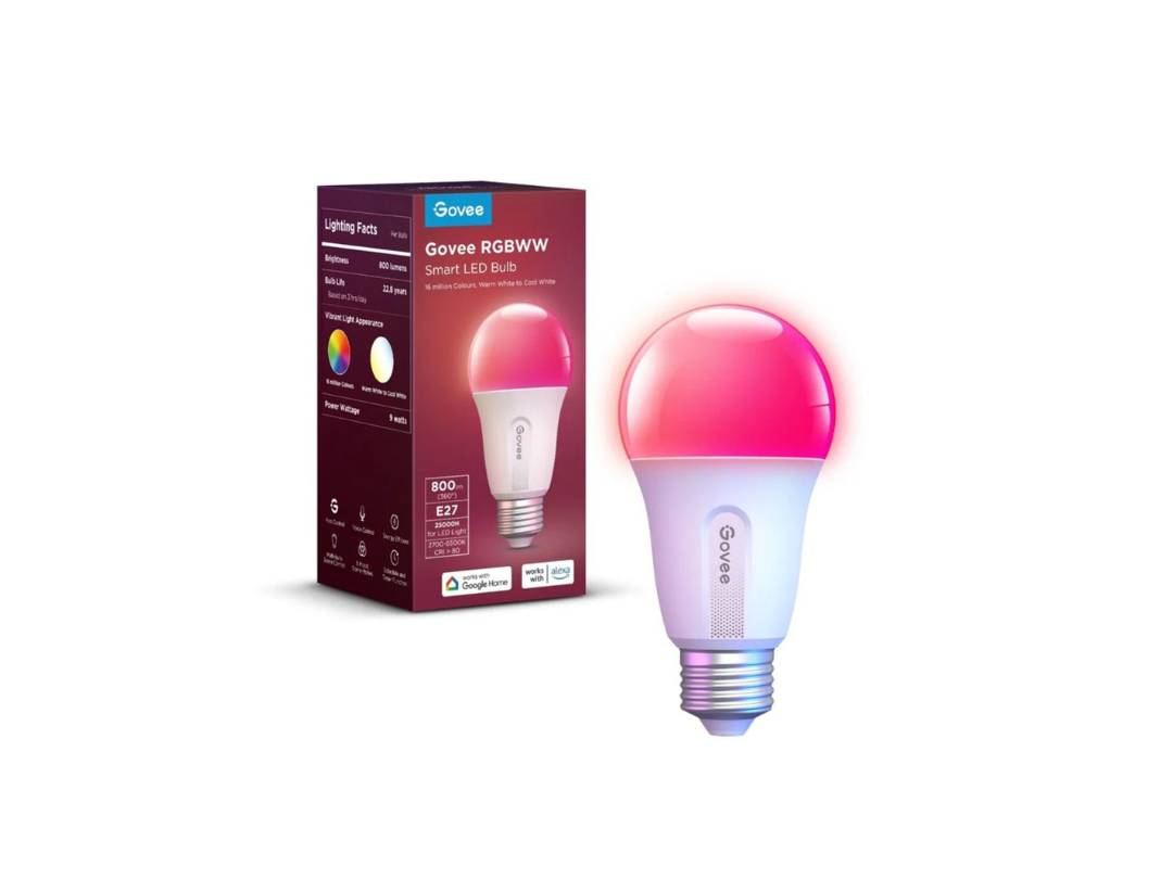 Govee WIFI & Bluetooth Smart Light Bulb 800lm - 1Pack Govee WIFI & Bluetooth Smart Light Bulb 800lm - 1Pack